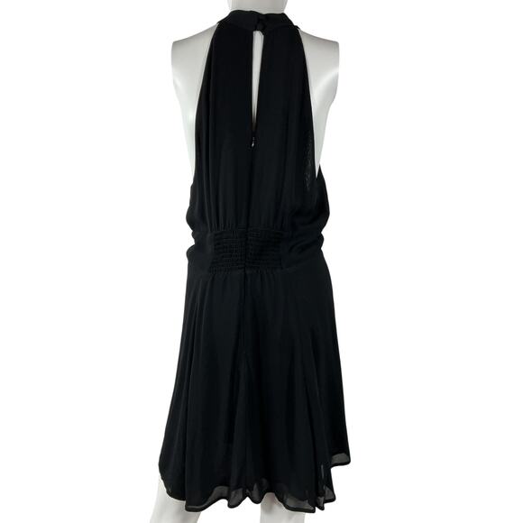 Reformation 'Aylani' Black Viscose Dress Size 10 - Picture 2 of 3